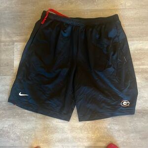 UGA Nike black athletic shorts. Worn once. Size L.